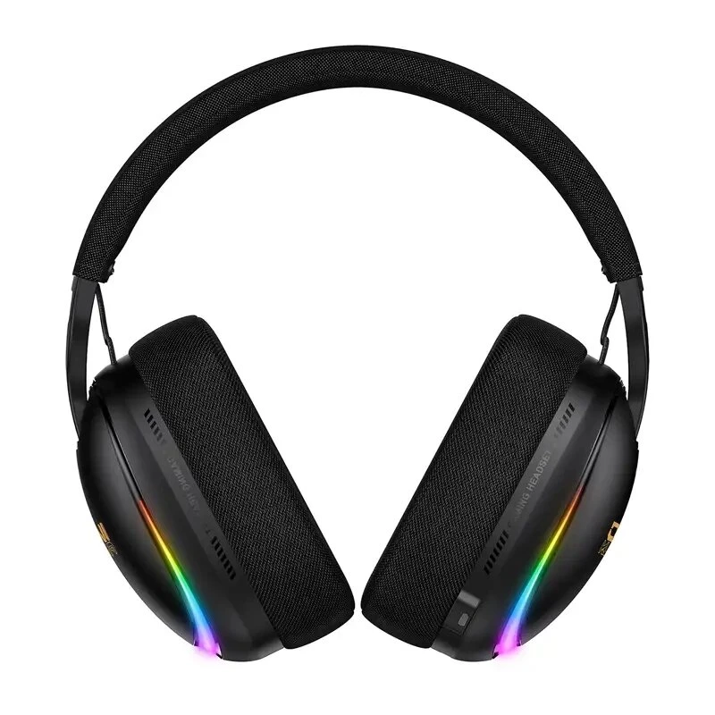 ONIKUMA GT805 Wired Gaming Headset with RGB LED, 50mm Drivers, Flexible Mic (Black)