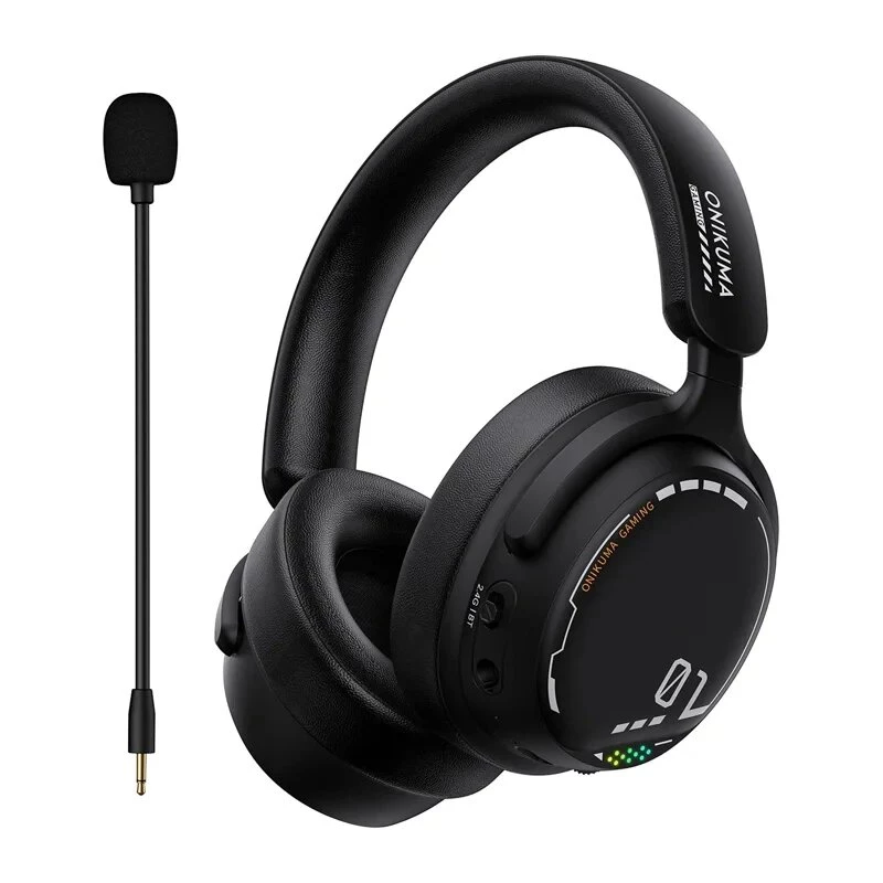 ONIKUMA GT886 Gaming Headphones Over-Ear Wired RGB LED 50mm Drivers Black