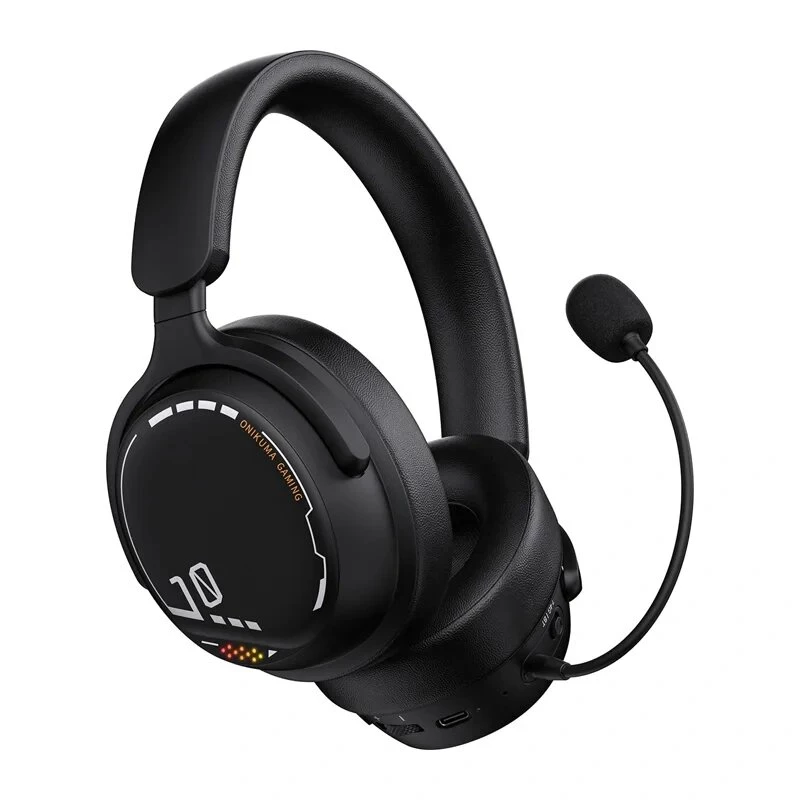 ONIKUMA GT886 Gaming Headphones Over-Ear Wired RGB LED 50mm Drivers Black