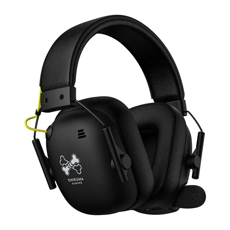 ONIKUMA GT888 Gaming Headphones (Black) - Wired Over-Ear RGB Headset with 50mm Drivers, 3.5mm & USB