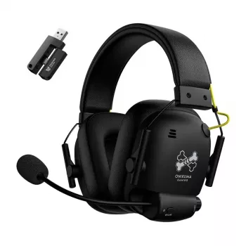 ONIKUMA GT888 Gaming Headphones (Black) - Wired Over-Ear RGB Headset with 50mm Drivers, 3.5mm & USB