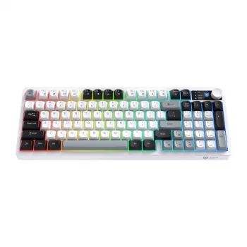 ONIKUMA MT902 2.4G Wireless Gaming Keyboard (Black and White)