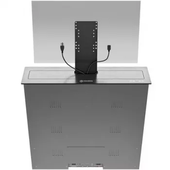 ONKRON Monitor Stand Riser with Drawer, Up to 24 inch, Black, NWSSC24-B