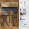 ONKRON TS1571-G Mobile TV Stand for 32-75 inch TVs, 50 kg Load Capacity, Graphite, Height Adjustable