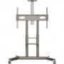 ONKRON TS1871-C Mobile TV Stand for 55-90 Inch Screens, Champagne, Height Adjustable, VESA up to 800x500, 90.9 kg Capacity