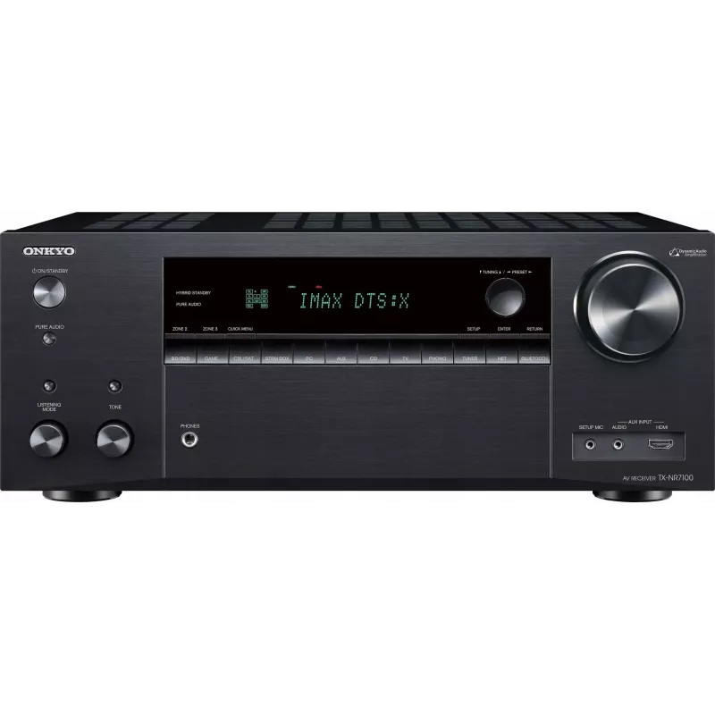 Onkyo TX-NR7100M2 9.2 AV Network Receiver 8K THX Wi-Fi Bluetooth Atmos Sonos Certified, Black