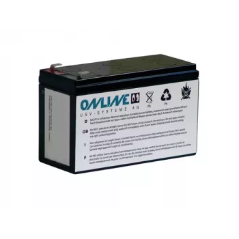 Online USV BCY800 Replacement Battery for YUNTO 800 (12V 9Ah, VRLA AGM)