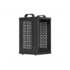 Open Rack 10 9U 280x300 Black Wall-Mount Open Frame Rack