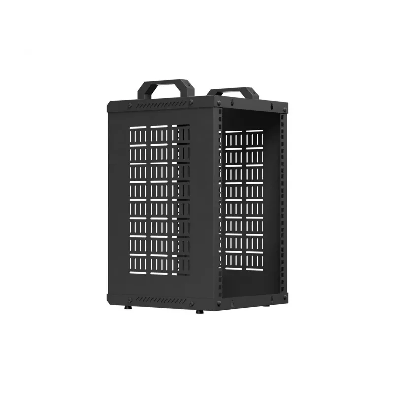Open Rack 10 9U 280x300 Black Wall-Mount Open Frame Rack