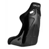 OPLITE GT Style Sim Racing Bucket Seat with Carbon Steel Frame - Black with Red Stitching