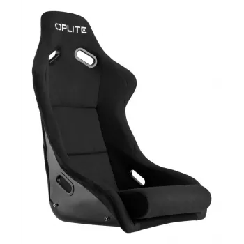 OPLITE GT Style Sim Racing Bucket Seat with Carbon Steel Frame - Black with Red Stitching