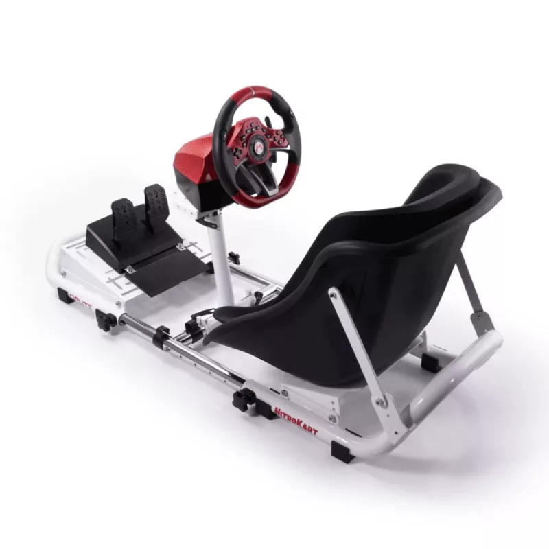 Oplite 104318 Racing Cockpit – Sim Racing Chassis with Adjustable Wheel and Pedal Mounts