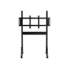 Oplite Nitrokart Monitor Stand V2 Black - Single Monitor Floor Stand for Flight & Racing Simulators, 49 inch Max, VESA 75x75 to 200x200, Height Adjustable 700-1000mm, Tilt/Swivel/Rotation, Steel
