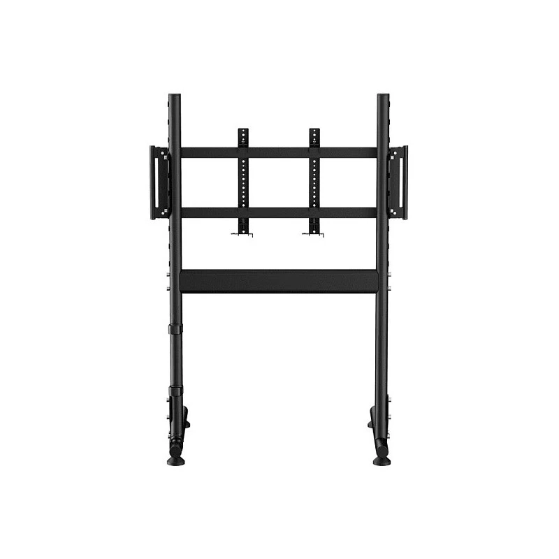 Oplite Nitrokart Monitor Stand V2 Black - Single Monitor Floor Stand for Flight & Racing Simulators, 49 inch Max, VESA 75x75 to 200x200, Height Adjustable 700-1000mm, Tilt/Swivel/Rotation, Steel