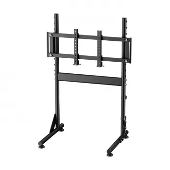 Oplite Nitrokart Monitor Stand V2 Black - Single Monitor Floor Stand for Flight & Racing Simulators, 49 inch Max, VESA 75x75 to 200x200, Height Adjustable 700-1000mm, Tilt/Swivel/Rotation, Steel