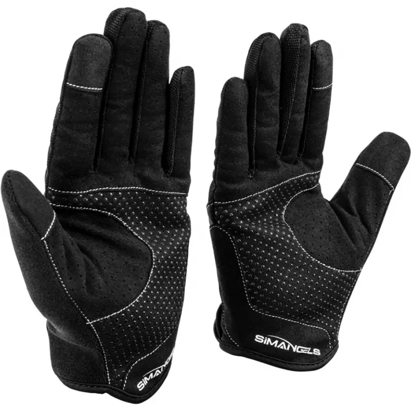 Oplite OP-GLOVE M Sim Racing Gloves - Black - Synthetic Leather - Polyester - Silicone - Spandex - 100 mm - 224 mm - 150 g