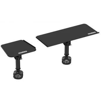 OPLite R8/S8 Cockpit Keyboard and Mouse Tray - Black Steel, Adjustable, Side-Mounted