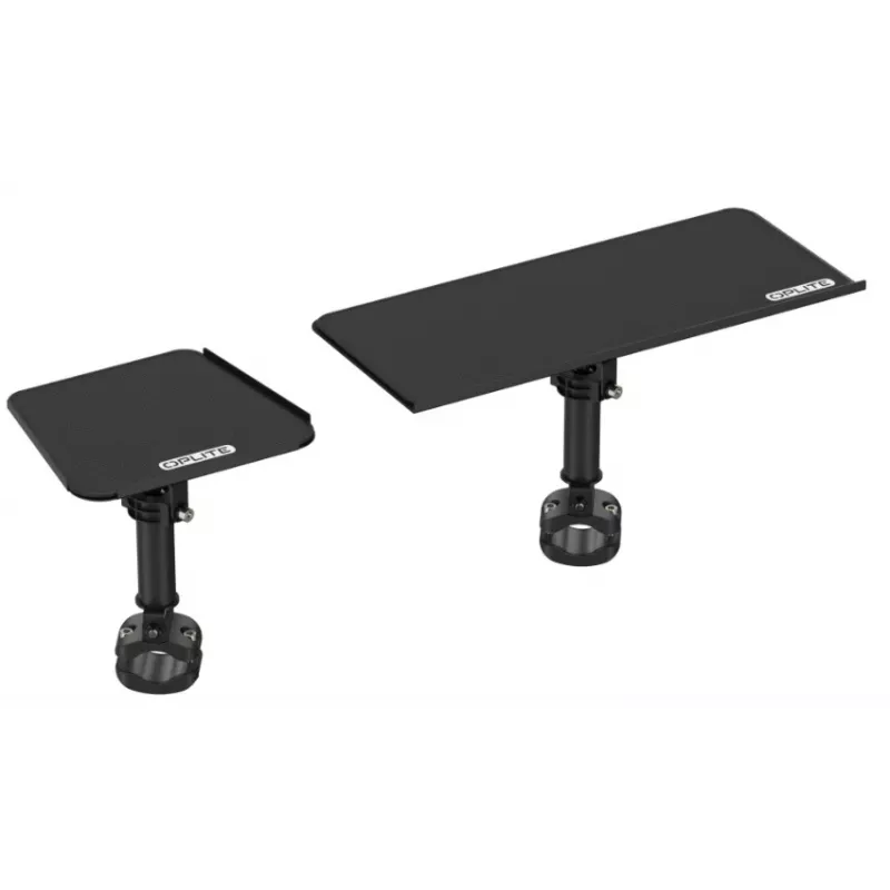 OPLite R8/S8 Cockpit Keyboard and Mouse Tray - Black Steel, Adjustable, Side-Mounted