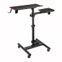 OPLITE Universal Stand with Wheels for Keyboard and Mouse - Mobile Workstation Trolley