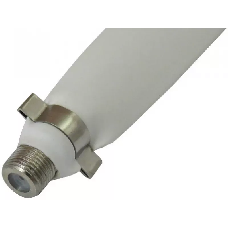 Opticum Flat Window Pass-Through Cable F-Female to F-Female 25cm White