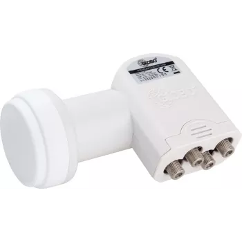 OPTICUM Globo Quattro LNB LRP-04H – 4 Outputs, 10.7-12.75 GHz, 0.1 dB Noise Figure
