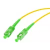 OPTIX Single-Mode 9/125 Simplex Fiber Patch Cord, 3m, SC/APC to SC/APC, 3.0mm LSZH Yellow