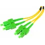 OPTIX Single-Mode Duplex Fiber Patch Cord SC/APC to SC/APC 1m LSZH Yellow