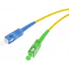 OPTIX Single-Mode Fiber Optic Patch Cord SC/UPC to SC/APC Simplex 1m LSZH Yellow