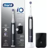 Oral-B iO White Clean Electric Toothbrush, Black/White with Travel Case