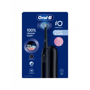 ORAL-B iO2 Night Black Electric Toothbrush with Travel Case