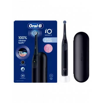 ORAL-B iO2 Night Black Electric Toothbrush with Travel Case
