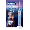 Oral-B Vitality PRO Kids Frozen Electric Toothbrush for Children, Rechargeable, 2 Modes, 1 Brush Head, Blue