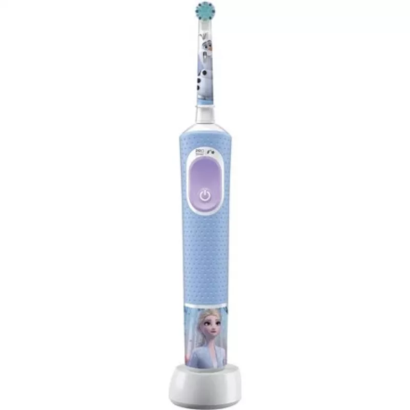 Oral-B Vitality PRO Kids Frozen Electric Toothbrush for Children, Rechargeable, 2 Modes, 1 Brush Head, Blue
