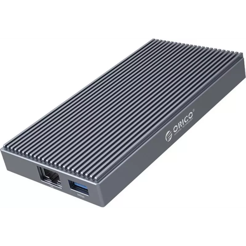 ORICO M.2 NVMe Docking Station with Active PD 100W, HDMI 2.0, Audio, RJ-45, Card Reader - Grey (CDH-9N-GY-BP)