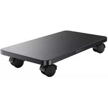 ORICO Mobile CPU Stand for PC Tower – Adjustable, 4 Swivel Wheels, 2 Locking Casters, ABS Plastic, Black (CPB6-BK-BP)