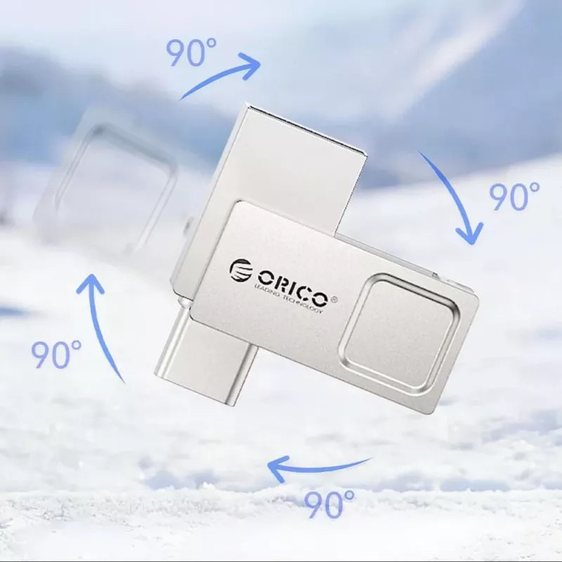 ORICO U301 64GB USB-A USB-C USB 3.2 Gen 1 Pendrive - Silver