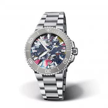 ORIS Aquis Date Calibre 400 Automatic Blue Dial Stainless Steel Bracelet 41.50 mm 7766-4150-Set