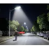 ORLLO 400W Solar LED Street Lamp with 28W Panel, Motion Sensor & Remote, 2713LM, 6500K