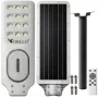 ORLLO 400W Solar LED Street Lamp with 28W Panel, Motion Sensor & Remote, 2713LM, 6500K