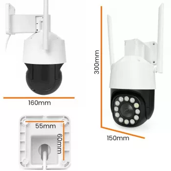 ORLLO TZ11 4K 8MP PTZ IP Camera with Wi-Fi and 4G LTE, Tuya Smart, Pan-Tilt, Outdoor Security