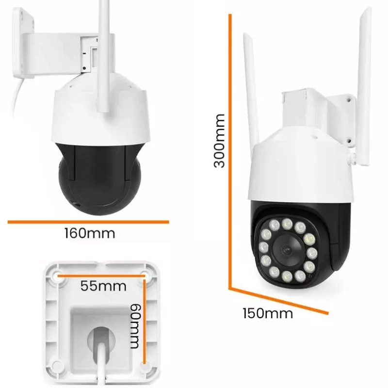 ORLLO TZ11 4K 8MP PTZ IP Camera with Wi-Fi and 4G LTE, Tuya Smart, Pan-Tilt, Outdoor Security