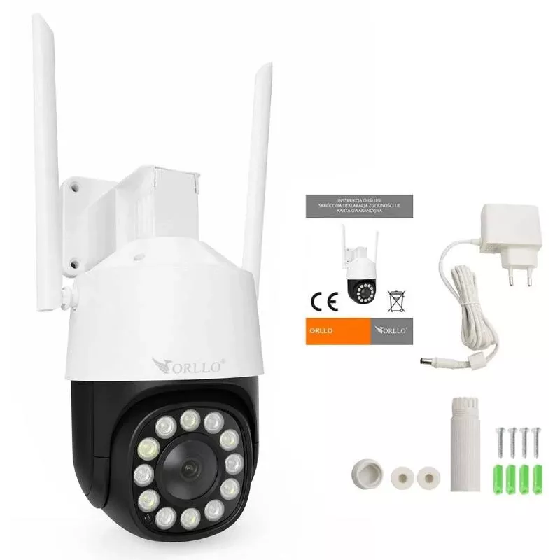 ORLLO TZ11 4K 8MP PTZ IP Camera with Wi-Fi and 4G LTE, Tuya Smart, Pan-Tilt, Outdoor Security