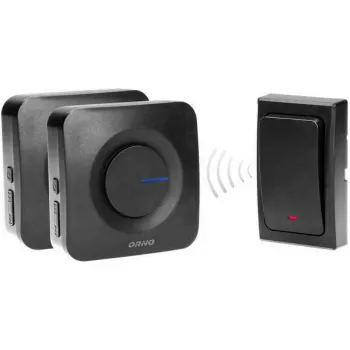 ORNO OR-DB-MT-165 Wireless Doorbell with 2 Receivers, 36 Melodies, 100m Range, White