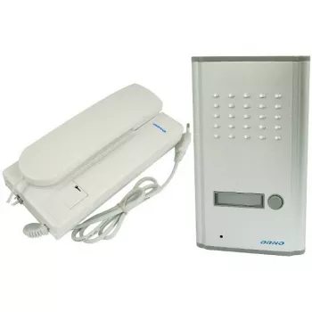 ORNO OR-DOM-RL-901/RL-3208A Audio Intercom System, 1-Family, 2-Wire, Surface Mount, White, 9094