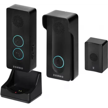 ORNO OR-DOM-YR-934/B Wireless Intercom System with DECT Technology, 1 Handset, 1 Outdoor Unit, IP44, White
