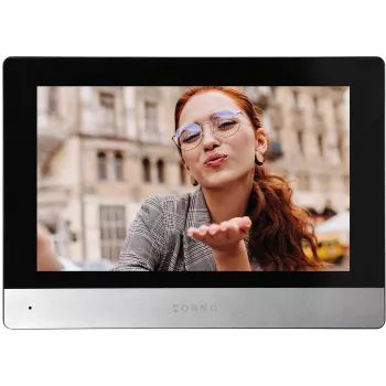 ORNO OR-VID-ME-1056FHD/B 7-Inch Wi-Fi Video Door Phone with Full HD 1080p Outdoor Panel, Black