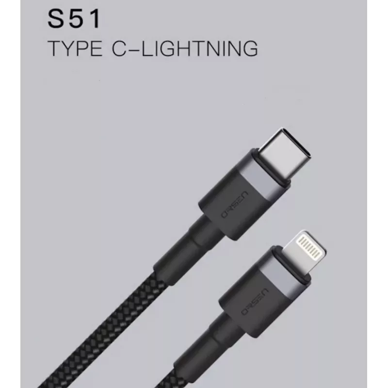 ORSEN S51 Type C to Lightning 3A 1m Black