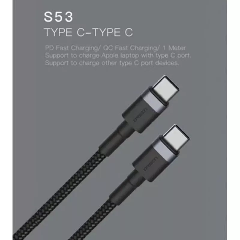 ORSEN S53 USB-C to USB-C Cable 3A 1m Blue