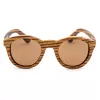 ORYGIN WOOD-B Unisex Sunglasses with Wood Frame, UV400 Protection, Brown Tint Lenses, 45/25/145 mm