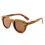 ORYGIN WOOD-B Unisex Sunglasses with Wood Frame, UV400 Protection, Brown Tint Lenses, 45/25/145 mm